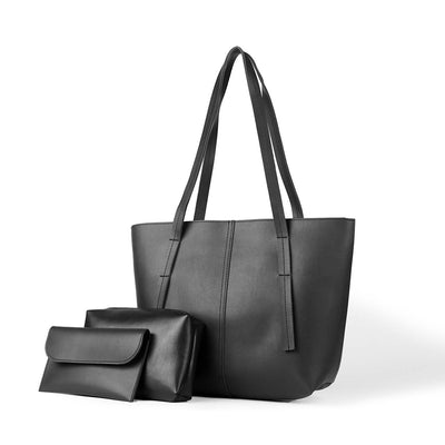 Her'7 Black Set of 3 Carry Tote Bags for Women